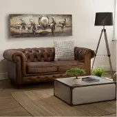 AEA Jvmoebel  Leder Sofa Couch - Design Polster Zweisitzer Couch Garnitur Braun