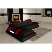 AEA Design Polster Ecke Ledersofa Sofa Couch Sitz Garnitur Wohnlandschaft Sofas