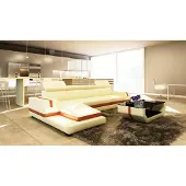 AEA Moderne Design Ecksofa Big Leder Garnitur Eckcouch Wohnzimmer Sitz Polster