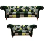 AEA Modern Chesterfield Set Sofas Wohnzimmer Polstermöbel Sofagarnitur 3+2 Sofa