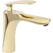 REA Rubinetto da Lavabo Orbit Gold Low