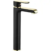 REA Rubinetto da Lavabo Bloom Black Gold High