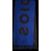 Copenhagen Studios Sciarpa blu / cioccolato