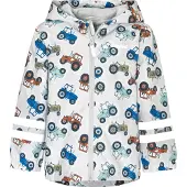Playshoes Giacca funzionale genziana / grigio chiaro / arancione scuro / nero