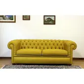 AEA Chesterfield Sofa Couch Leder Sofas Couchen Polster Sitz Garnitur 3 Sitzer