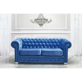 AEA Chesterfield Design Luxus Polster Sofa Couch Sitz Garnitur Leder #H3
