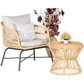 AEA Set 2tlg GartenMöbel Sitzmöbel Sofagarnitur Terrasse Couchtisch Hochwertiges