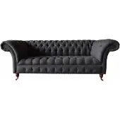 AEA Chesterfield Dreisitzer Sofa 3 Sitzer Couch Polster Couchen Design Textil
