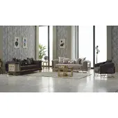 AEA Couch Garnitur Dreisitzer Sessel Violett Couch Stoff 3tlg Polstersofa