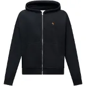 Abercrombie & Fitch Giacca di felpa nero