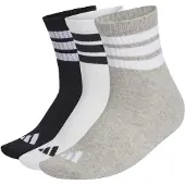 Adidas Calzino sportivo 'Ess' grigio / nero / bianco