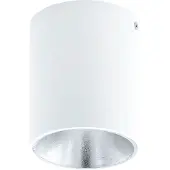 Eglo Plafoniera Minimal Polasso Alluminio Bianco Luce Led Integrato 3,3W