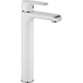 REA Rubinetto da Lavabo Bloom White Chrom High