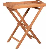 Mr. Deko Vassoio in teak Norton con telaio pieghevole