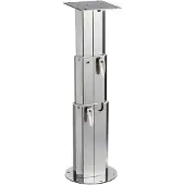 Osculati Gamba Del Tavolo Quadrata Acciaio Inossidabile 32.5-72 Cm