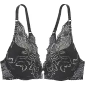 LASCANA Reggiseno grigio argento / nero