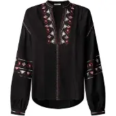 Pepe Jeans Camicia da donna 'Janna' crema / grigio / rosso scuro / nero