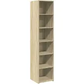 vidaXL Credenza Sonoma rovere 40x41x185 cm materiale a base di legno