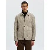 Selected Giacca da completo 'SLHLandon' sabbia / grigio