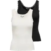 ONLY Top 'ONLSara' nero / bianco