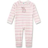 Sanetta Tutina / body per bambino 'Reh' rosa chiaro / bianco
