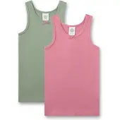 Sanetta Maglietta intima verde / rosa