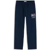 Tommy Hilfiger Pantaloni 'Festive' navy / rosso rubino / bianco