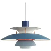 Louis Poulsen Lampada a sospensione PH 5 300, blu, 30 cm