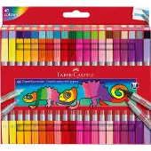 Faber Castell Set Di 40 Pennarelli A Doppia Punta