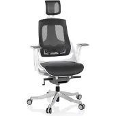 Hjh OFFICE Sedia da ufficio, girevole, grigio SPEKTRE