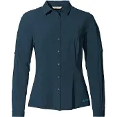 Vaude Women's Farley Stretch Shirt Camicetta Donna (38, blu)