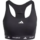 Adidas Women's Techfit Bra Reggiseno sportivo Donna (XS, grigio/nero)