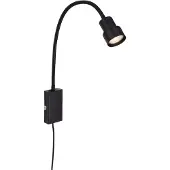 Briloner Applique Tusi con braccio flessibile, nera