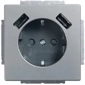 Busch Jaeger SCHUKO-2x Presa USB 20 EUCB2USB-866