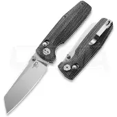 Bestech Coltello pieghevole Slasher - Stonewash - Micarta, nero