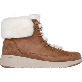 SKECHERS Stivaletto stringato 'Glacial Ultra' marrone / bianco