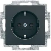 Busch-Jaeger Steckdose 1f sw glz Busch-balance SI UP m.BS
