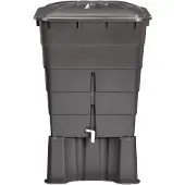 Garantia Pluviale rettangolare 300 l grigio grafite, coperchio/tappeto