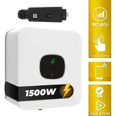 Growatt MIC 1500TL-X 1,5kW inverter da balcone monofase con AFCI
