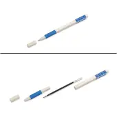 Euromic Diario chiudibile con penna gel - Blu