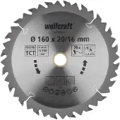 Wolfcraft Lama Per Sega Circolare Per Legno 6733000 160 Mm