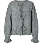 Pieces Cardigan A Maglia | Grigio | L