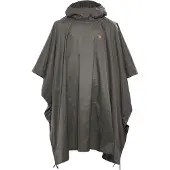 Fjällräven Poncho Poncho Uomo (One Size, nero/grigio)