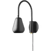 Nuura Faretto da parete Anoli, nero, metallo, GU10, spina