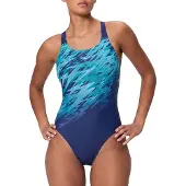 Speedo Women's Hyperboom Placement Muscleback Costume intero Donna (40, blu)