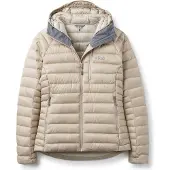 Rab Women's Microlight Alpine Hoody Giacca in piumino Donna (38, beige)