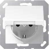 JUNG A1520NKLWW Presa SCHUKO con coperchio ribaltabile