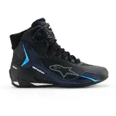 Alpinestars Scarpe Faster-4 Drystar Black Night Navy Cyan