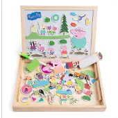 Pipsa Possu Lavagna Magnetica Wooden Magnetic Blackboard
