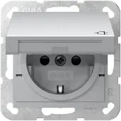Gira Presa SCHUKO KD + SP SRK Sistema 55 F alluminio 475426